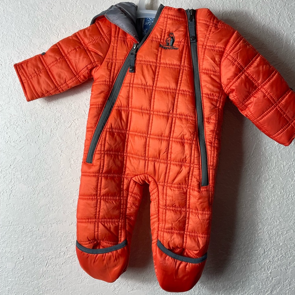 Rugged Bear QuilteQd Winter Snowsuit Pramsuit Sz 3-6 mo